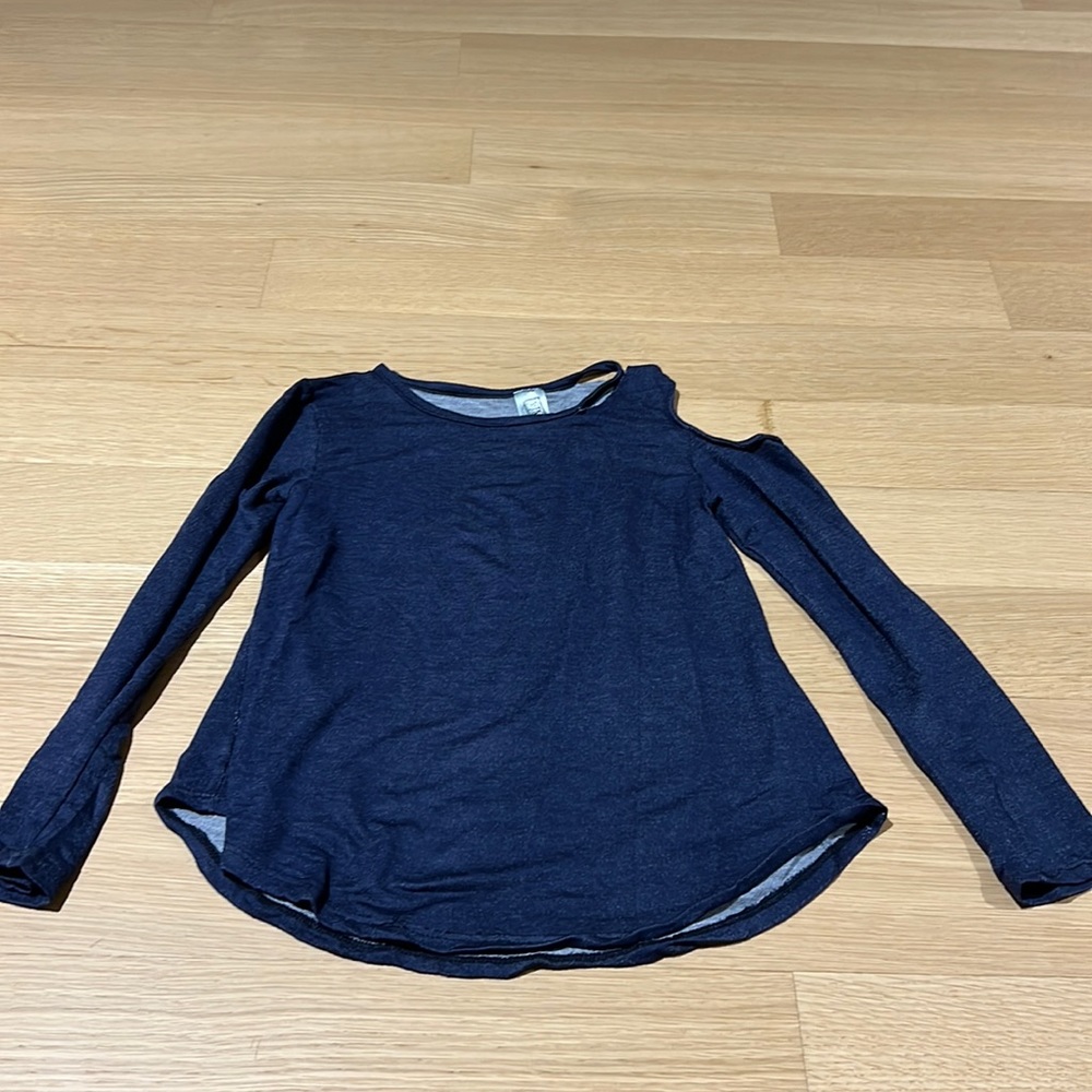 Girls Erge Blue Long Sleeve Top Size L 14